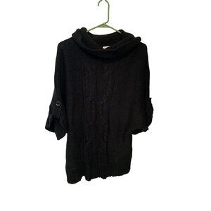 Vintage Y2k Fashion Bug Womens Size 18 20W Black Chunky Knit Sweater Pullover 1/